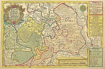 Mapa Ksistwa ary-Trzebiel z 1745r.