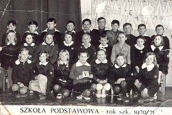 Klasa V, rok szkolny 1970/71