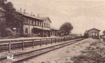 Stacja Bieniów. Zdjęcie z 1929r.