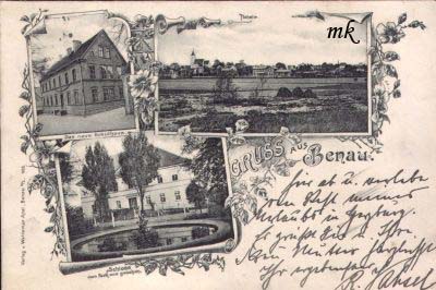 Panorama. szkoa, paac. 1908r. Wasno mk.